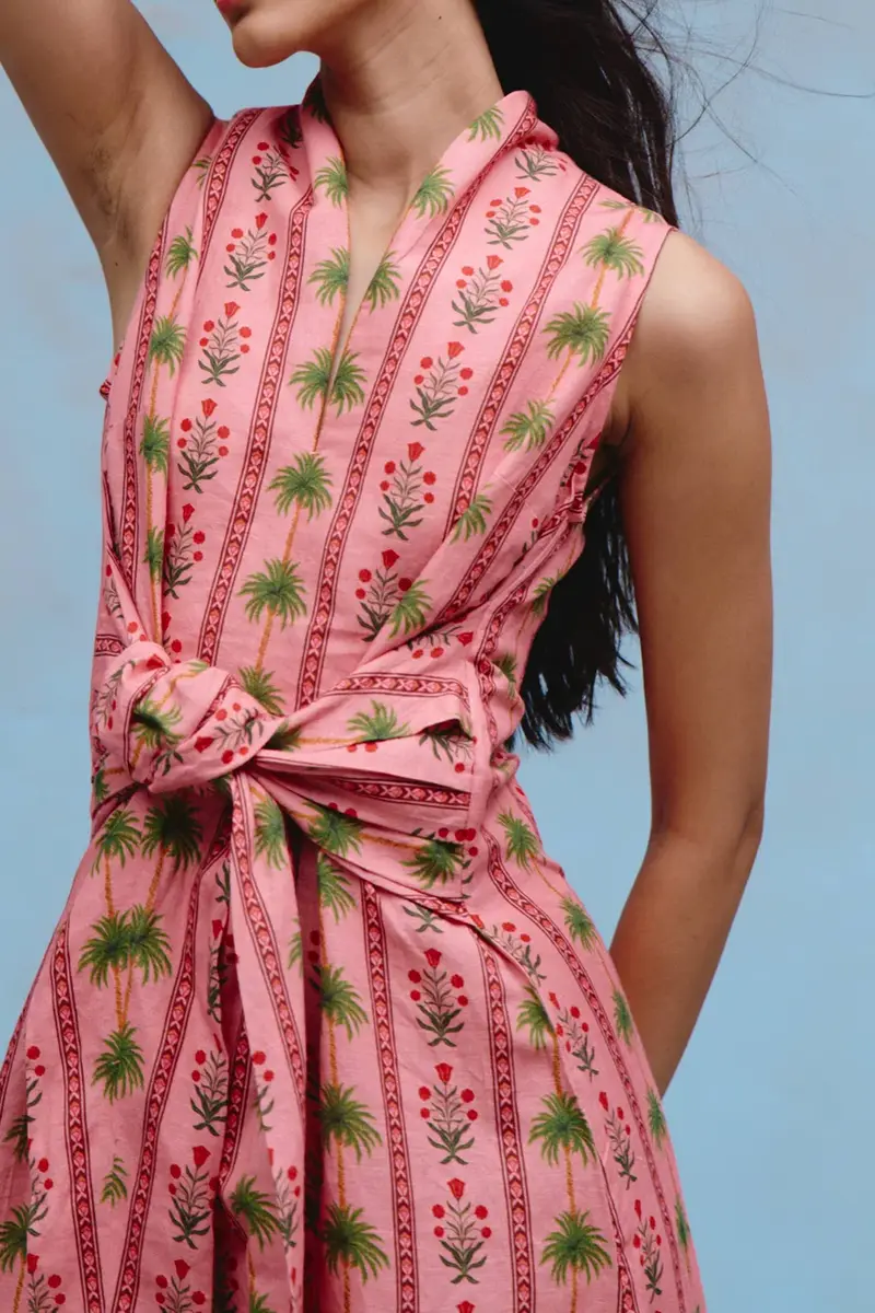 VERANDAH Hand Draped Dress | Thumbnail 2