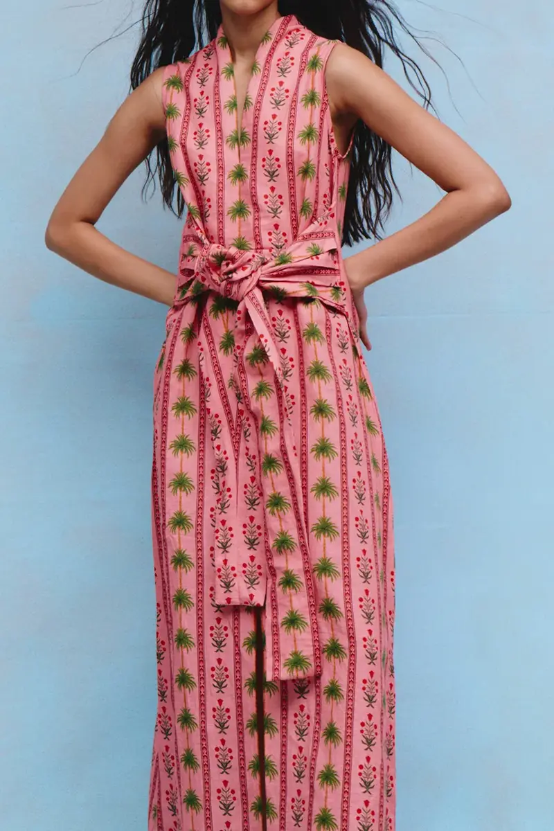 VERANDAH Hand Draped Dress | Thumbnail 3