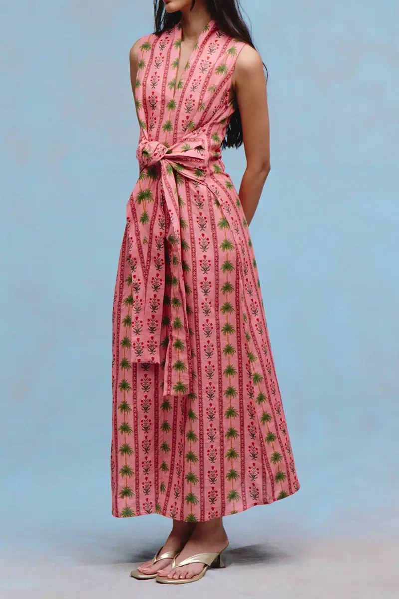 VERANDAH Hand Draped Dress | Thumbnail 4