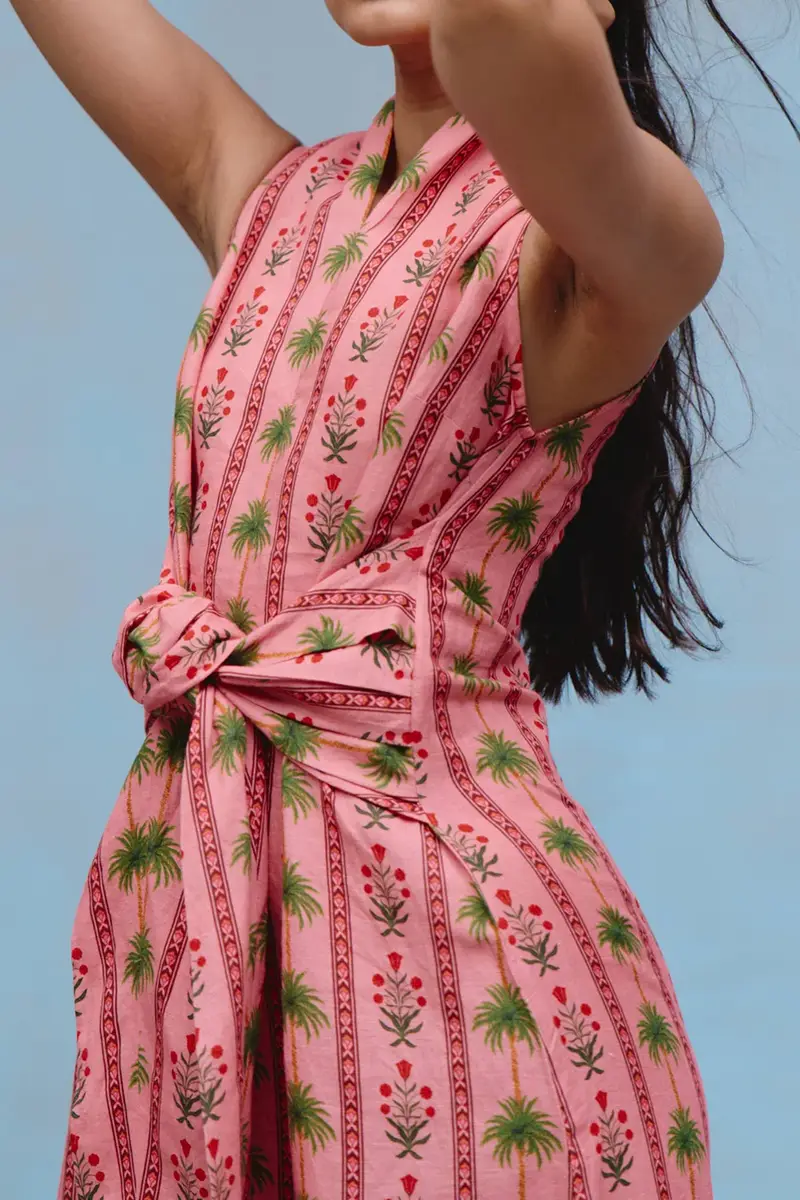 VERANDAH Hand Draped Dress | Thumbnail 5