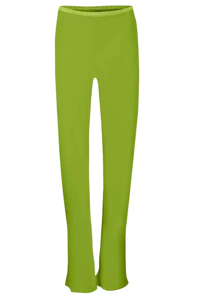 PETER COHEN Bias Wide Leg Pant - Green Apple