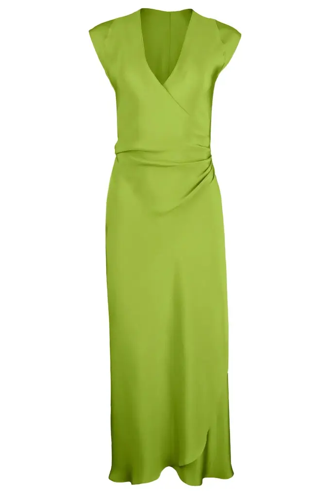 PETER COHEN Sleeveless Sign Dress - Green Apple