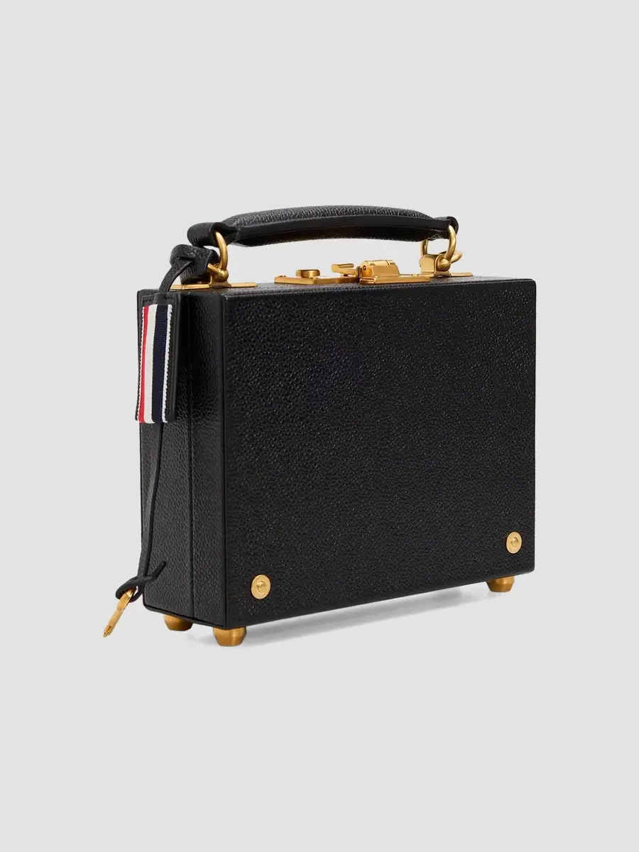 Thom Browne Women's Micro Pebble Leather Attaché Case | Thumbnail 3 Thom Browne Women's Micro Pebble Leather Attaché Case | Thumbnail 3