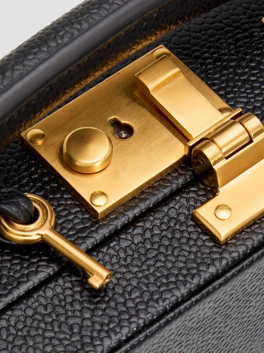 Thom Browne Women's Micro Pebble Leather Attaché Case | Thumbnail 6 Thom Browne Women's Micro Pebble Leather Attaché Case | Thumbnail 6