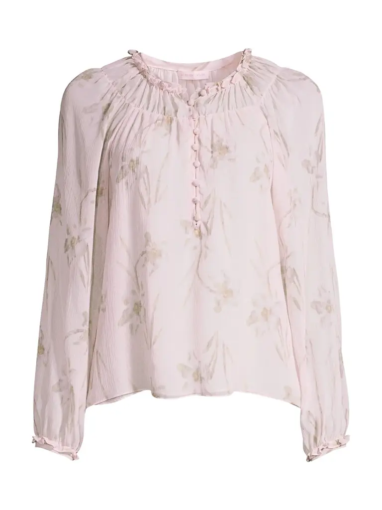 REBECCA TAYLOR Women's Daffodil Silk Blouse