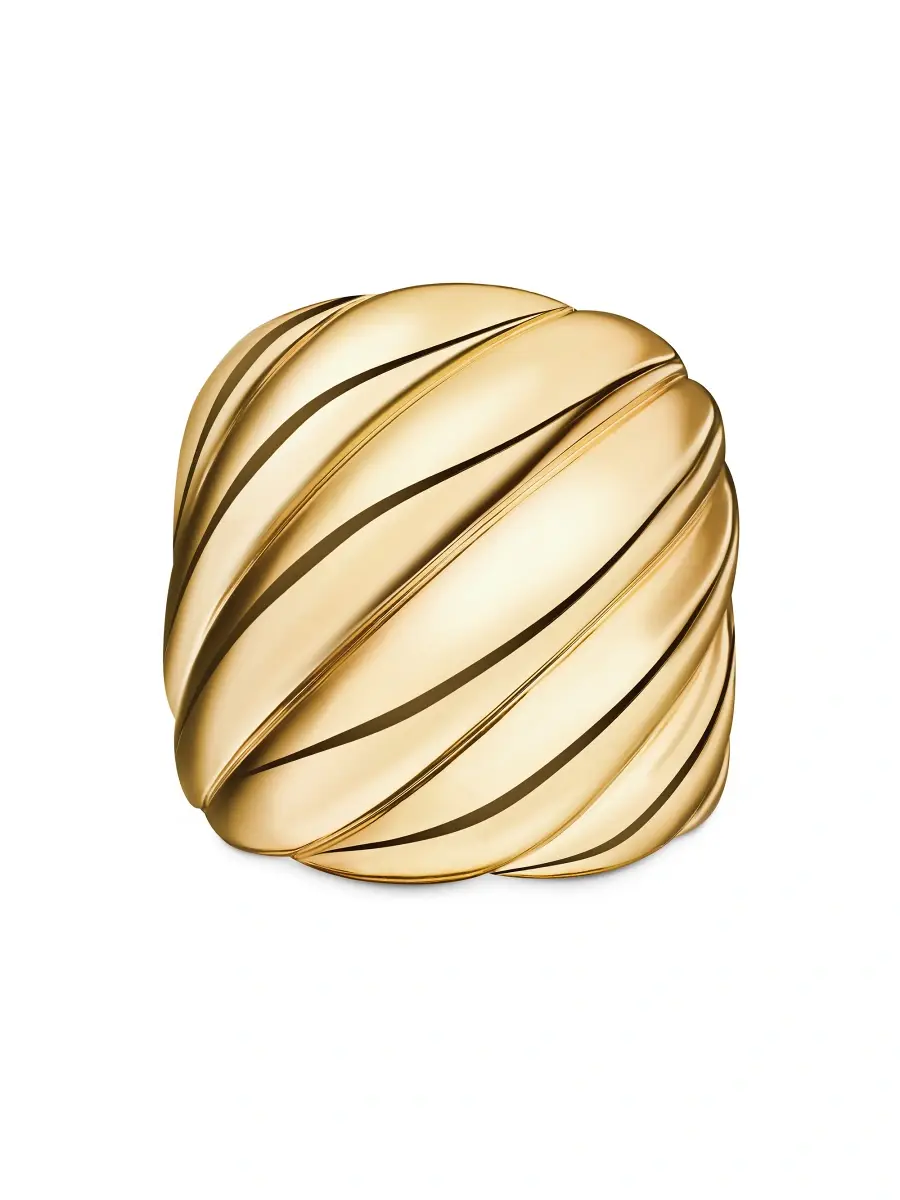 David Yurman Women's Sculpted Cable Ring in 18K Yellow | Thumbnail 4 David Yurman Women's Sculpted Cable Ring in 18K Yellow | Thumbnail 4