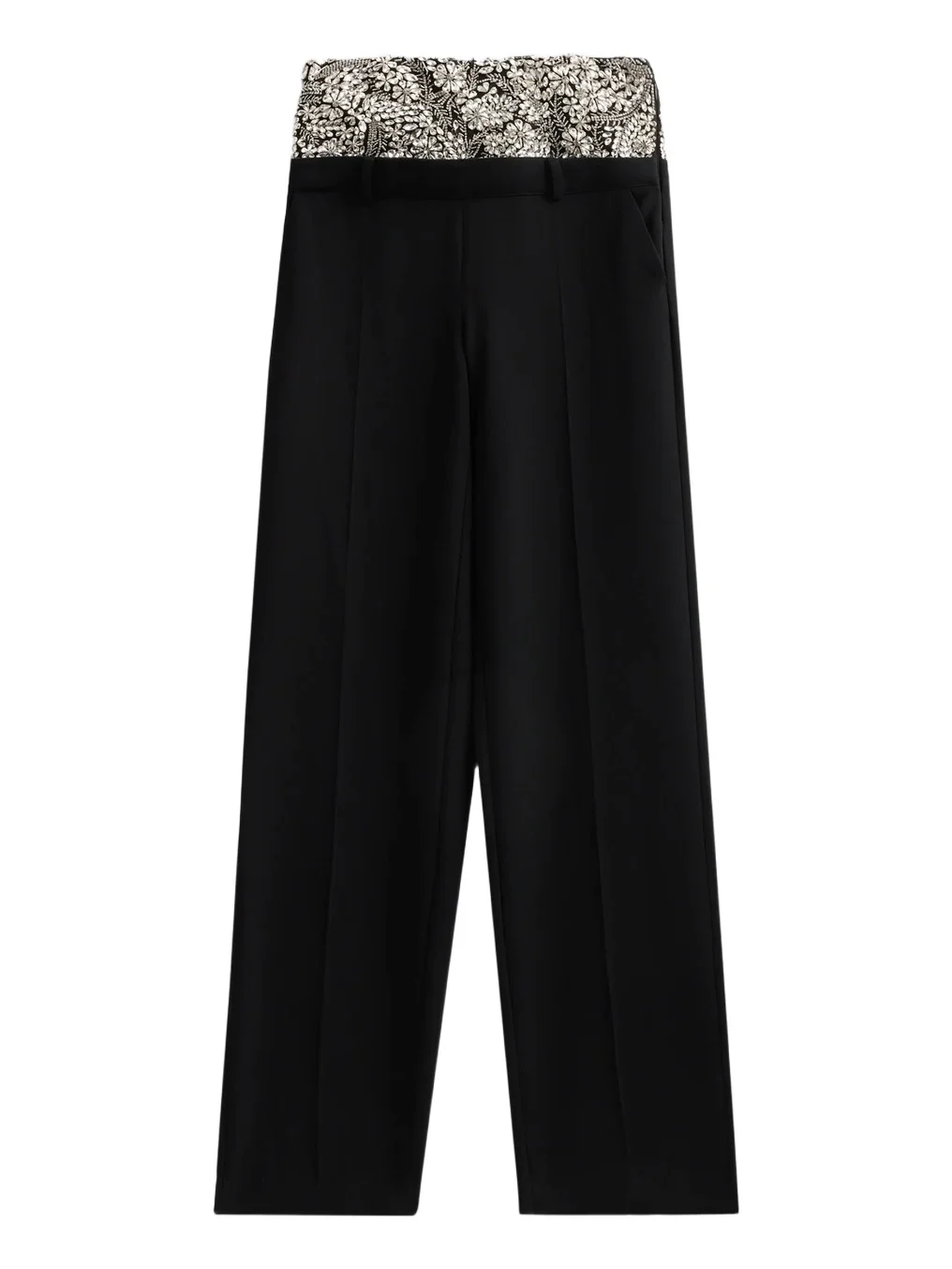 Women's Ivy Dionne Crystal-Embellished Wide-Leg Pants Women's Ivy Dionne Crystal-Embellished Wide-Leg Pants