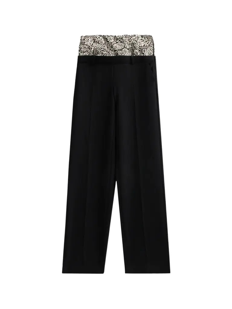 Cinq à Sept Women's Ivy Dionne Crystal-Embellished Wide-Leg Pants