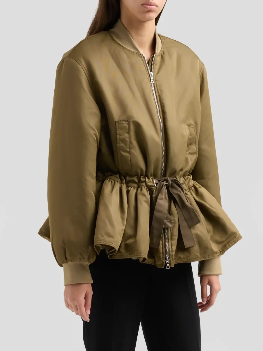 Cinq à Sept Women's Valerina Drawstring Bomber Jacket | Thumbnail 4