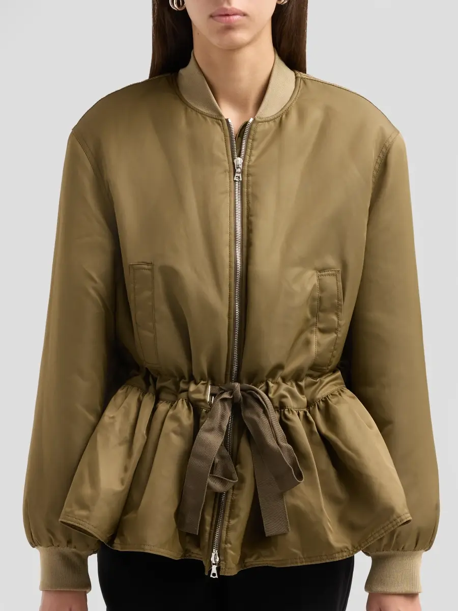 Cinq à Sept Women's Valerina Drawstring Bomber Jacket | Thumbnail 5