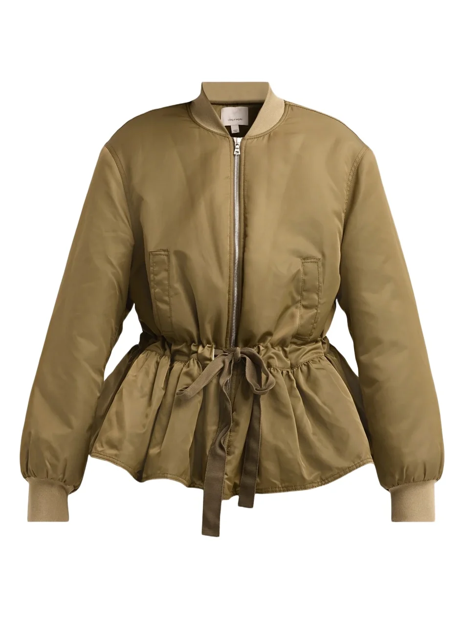 Cinq à Sept Women's Valerina Drawstring Bomber Jacket
