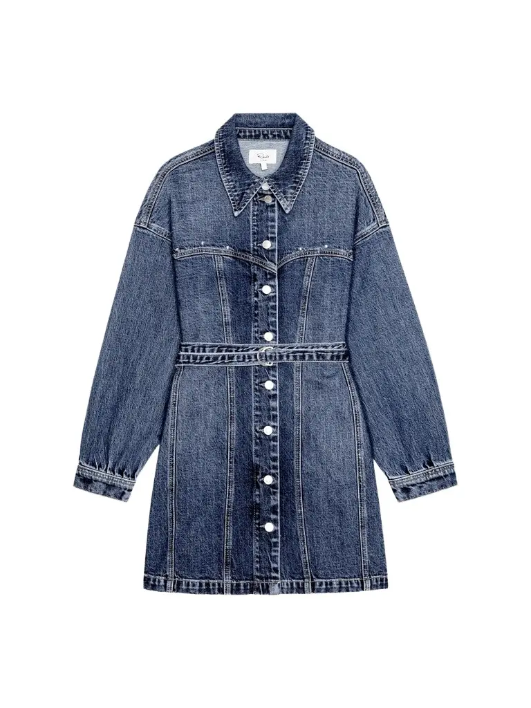 Women's Montant Denim Mini Shirtdress Women's Montant Denim Mini Shirtdress