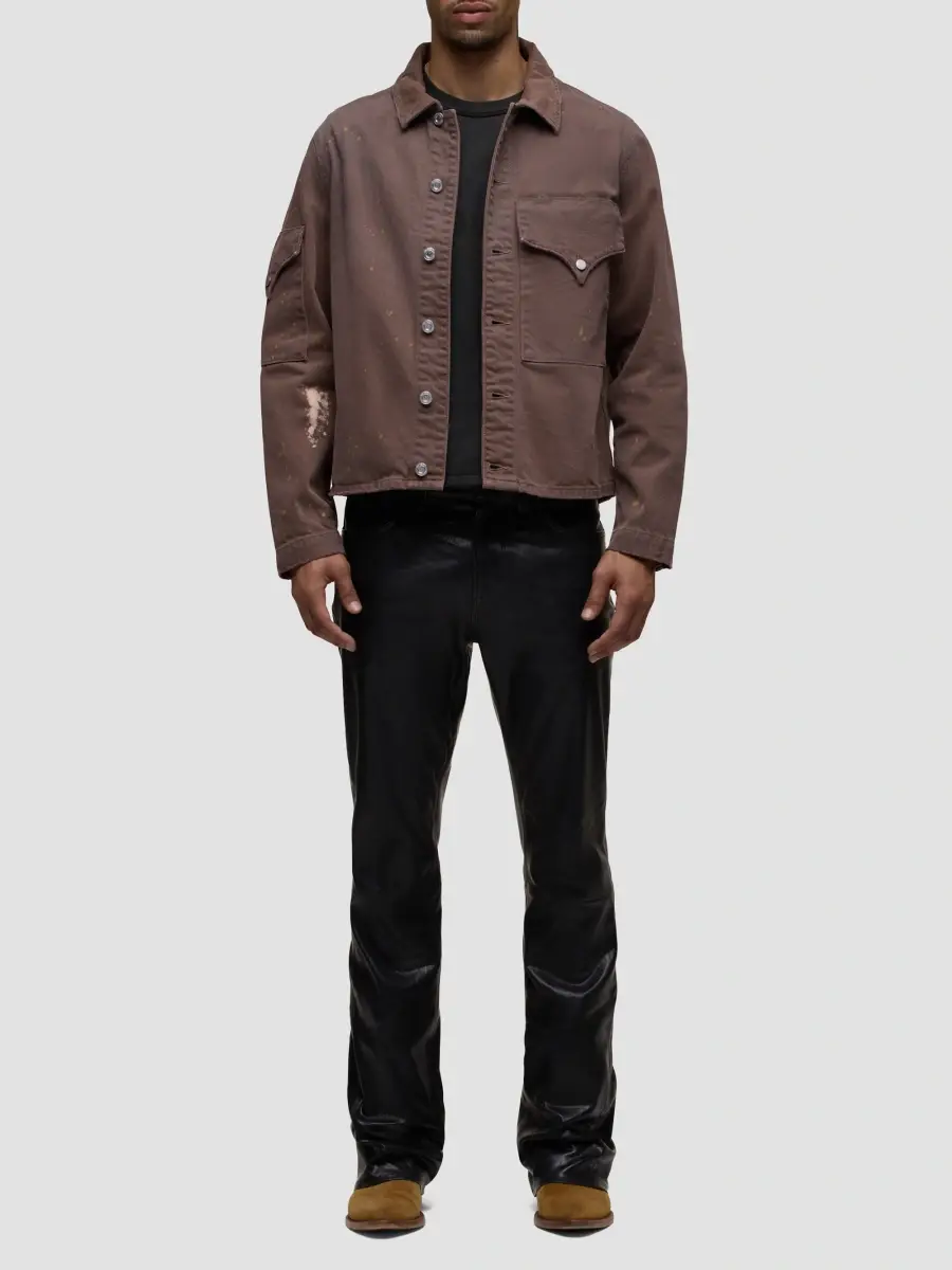 Hudson Jeans Men's Walker Leather Kick Flare Jeans | Thumbnail 2 Hudson Jeans Men's Walker Leather Kick Flare Jeans | Thumbnail 2