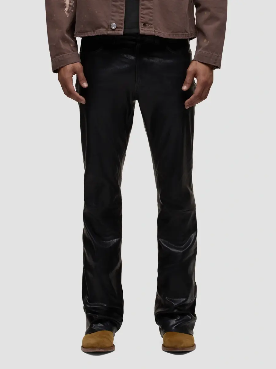 Hudson Jeans Men's Walker Leather Kick Flare Jeans | Thumbnail 3 Hudson Jeans Men's Walker Leather Kick Flare Jeans | Thumbnail 3