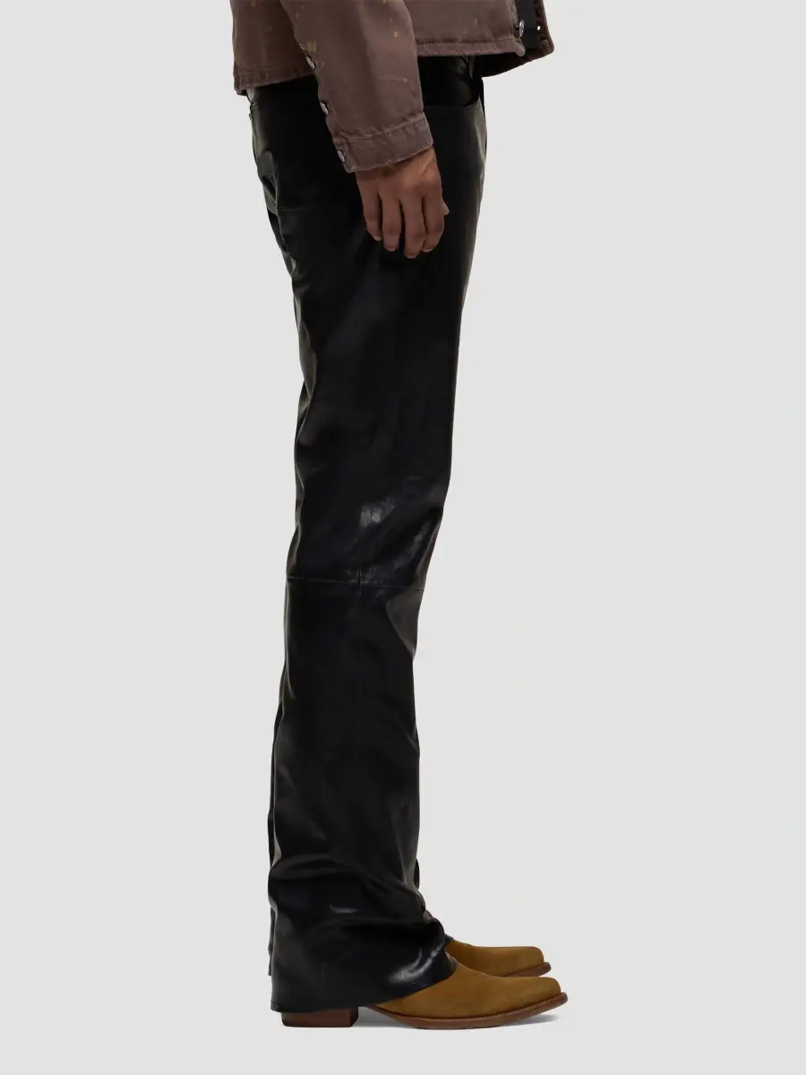Hudson Jeans Men's Walker Leather Kick Flare Jeans | Thumbnail 4 Hudson Jeans Men's Walker Leather Kick Flare Jeans | Thumbnail 4