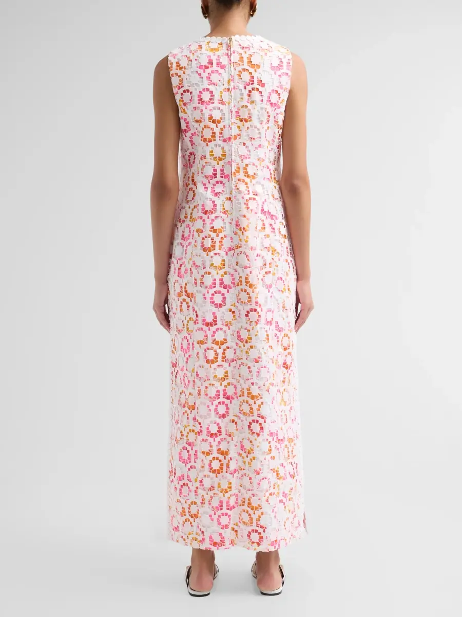 Lilly Pulitzer Women's Kitt Lace-Overlay Maxi Shift Dress | Thumbnail 3 Lilly Pulitzer Women's Kitt Lace-Overlay Maxi Shift Dress | Thumbnail 3