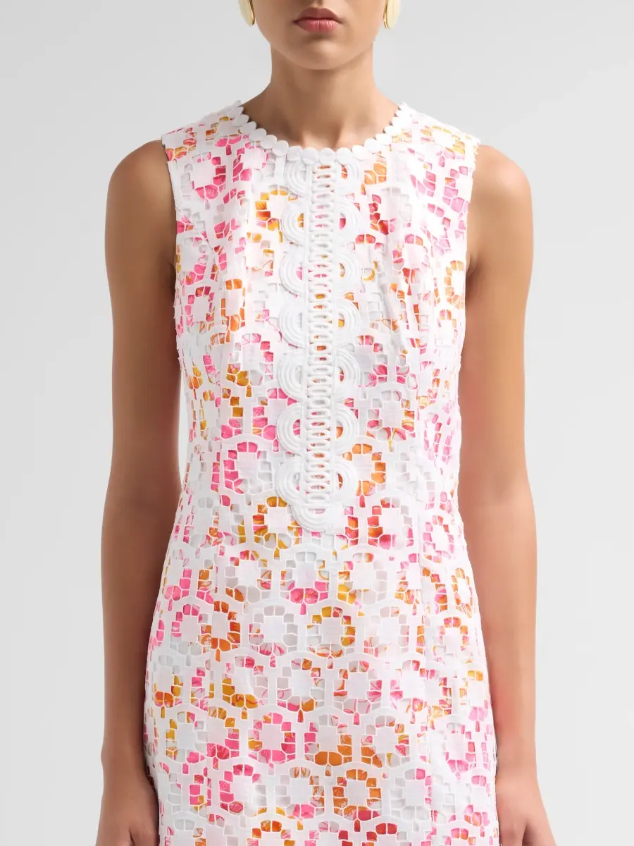 Lilly Pulitzer Women's Kitt Lace-Overlay Maxi Shift Dress | Thumbnail 5 Lilly Pulitzer Women's Kitt Lace-Overlay Maxi Shift Dress | Thumbnail 5