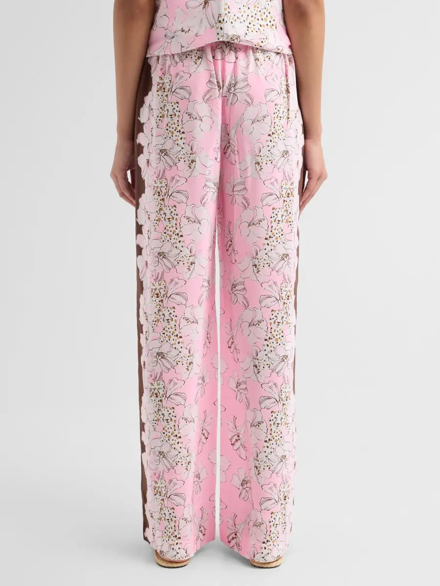 Lilly Pulitzer Women's Vianna Coco Beach Silk Palazzo Pants | Thumbnail 3