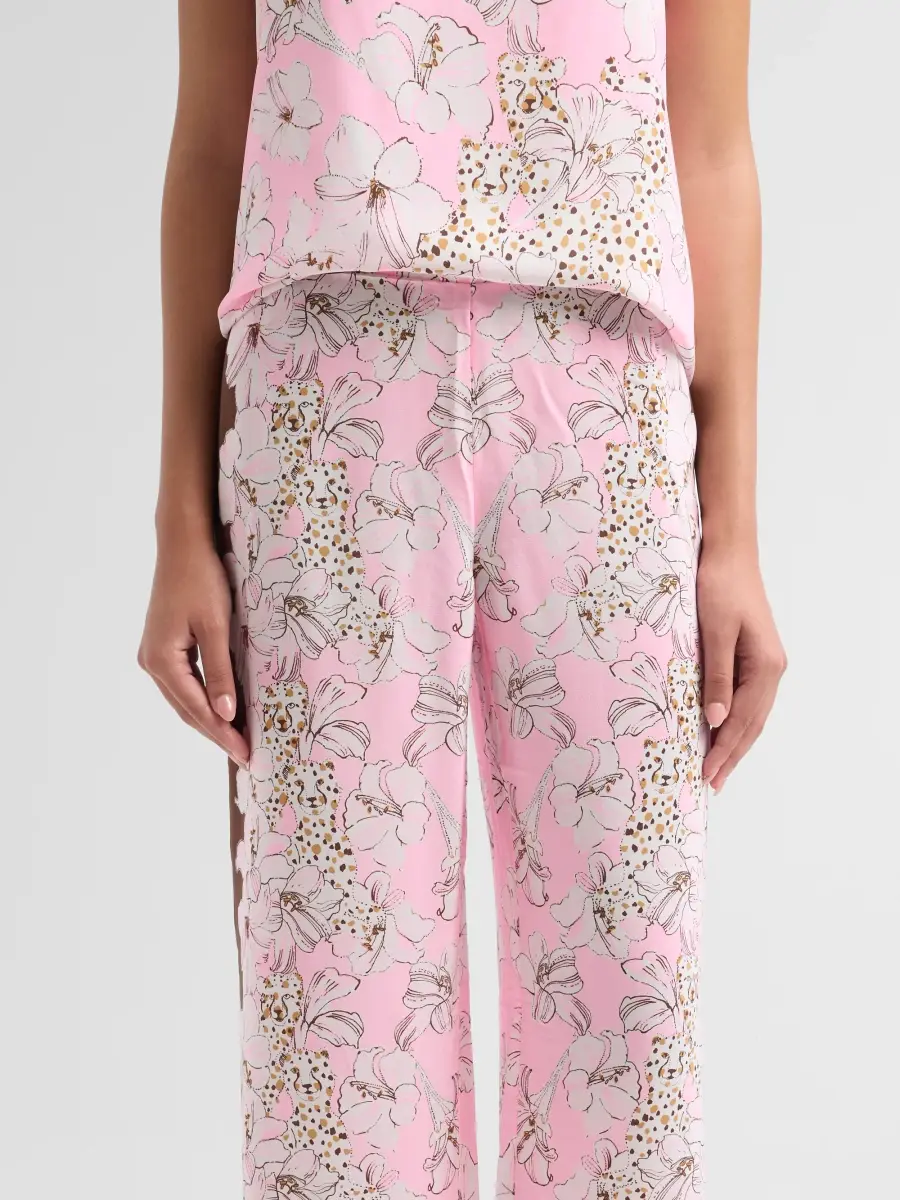 Lilly Pulitzer Women's Vianna Coco Beach Silk Palazzo Pants | Thumbnail 5