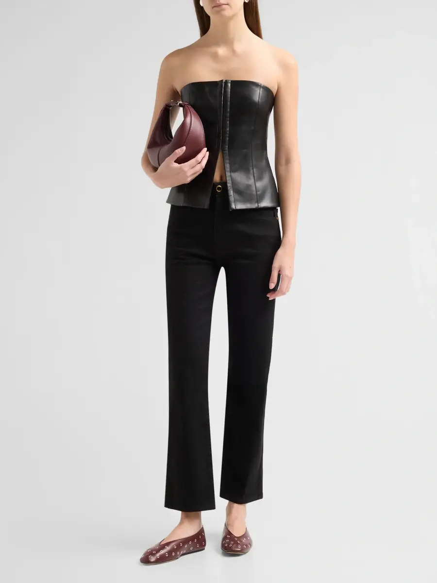 Alice + Olivia Women's Pat Faux Leather Vest Top | Thumbnail 2