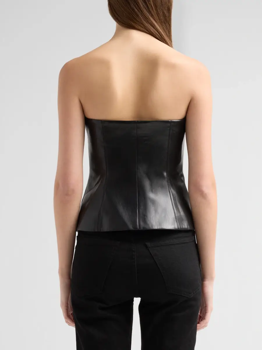 Alice + Olivia Women's Pat Faux Leather Vest Top | Thumbnail 3