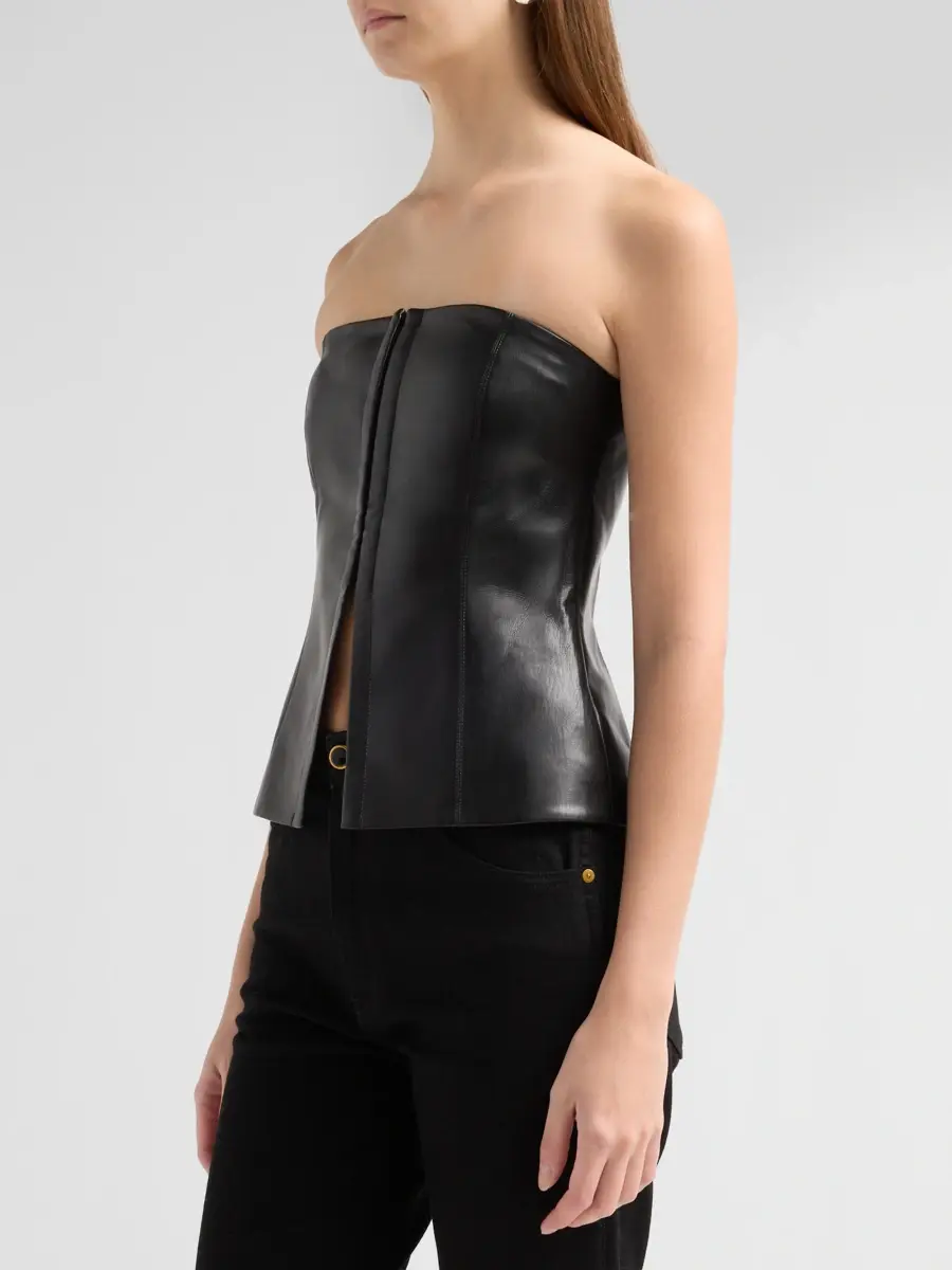 Alice + Olivia Women's Pat Faux Leather Vest Top | Thumbnail 4