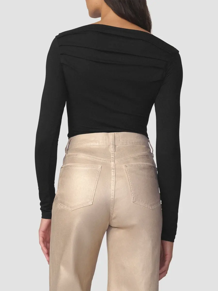 Joe's Jeans Women's The Pleated Off-the-Shoulder Top | Thumbnail 3 Joe's Jeans Women's The Pleated Off-the-Shoulder Top | Thumbnail 3