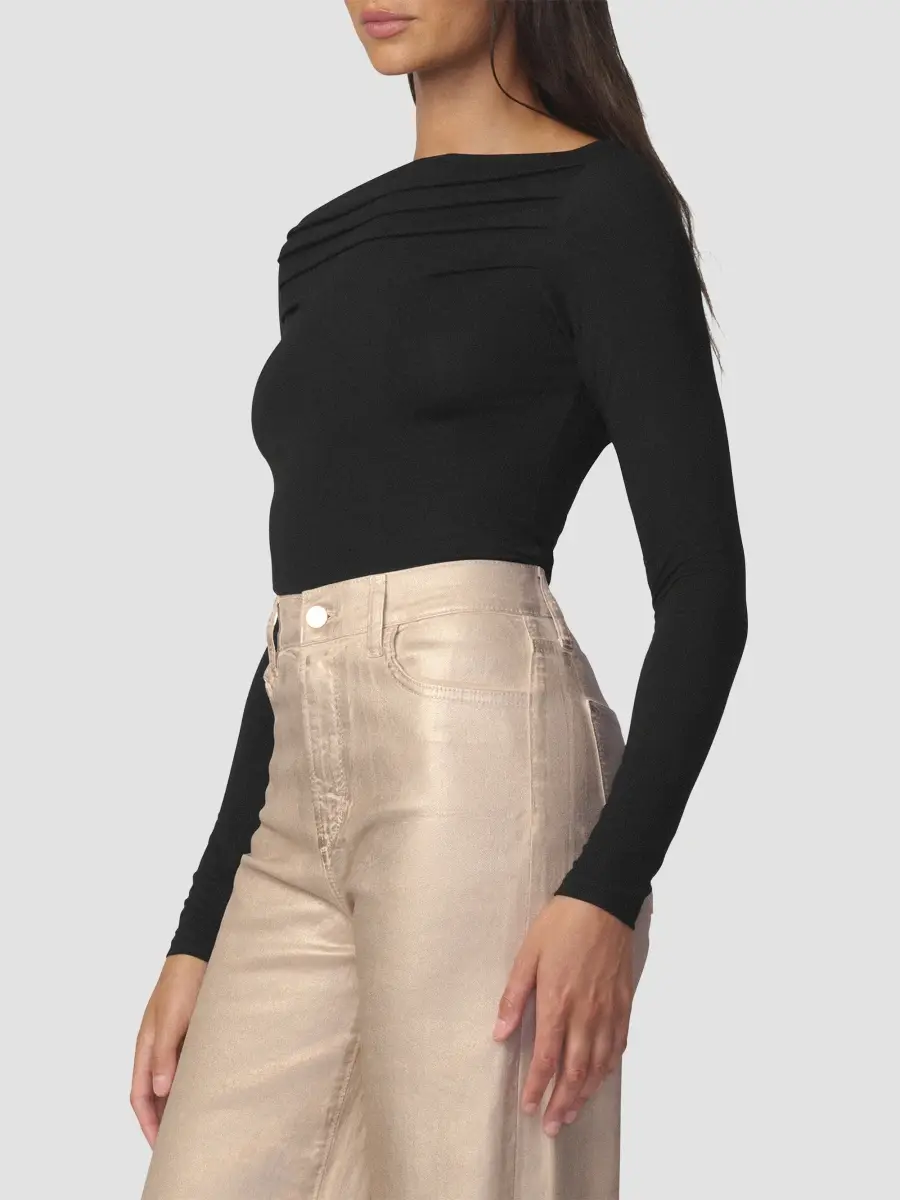 Joe's Jeans Women's The Pleated Off-the-Shoulder Top | Thumbnail 5 Joe's Jeans Women's The Pleated Off-the-Shoulder Top | Thumbnail 5
