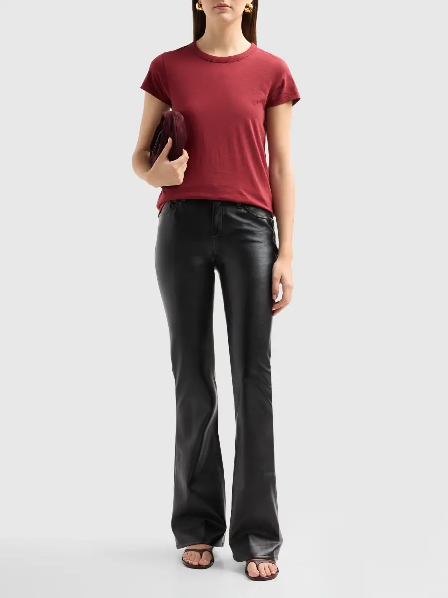 rag & bone Women's Kinsley Faux-Leather Low-Rise Boot-Cut Pants | Thumbnail 2 rag & bone Women's Kinsley Faux-Leather Low-Rise Boot-Cut Pants | Thumbnail 2
