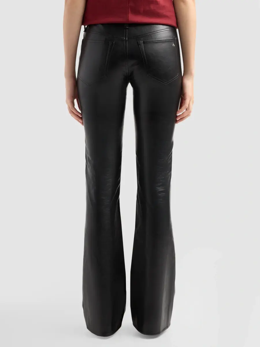 rag & bone Women's Kinsley Faux-Leather Low-Rise Boot-Cut Pants | Thumbnail 3 rag & bone Women's Kinsley Faux-Leather Low-Rise Boot-Cut Pants | Thumbnail 3
