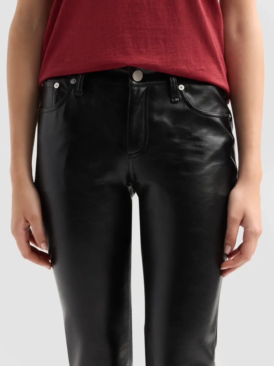 rag & bone Women's Kinsley Faux-Leather Low-Rise Boot-Cut Pants | Thumbnail 5 rag & bone Women's Kinsley Faux-Leather Low-Rise Boot-Cut Pants | Thumbnail 5