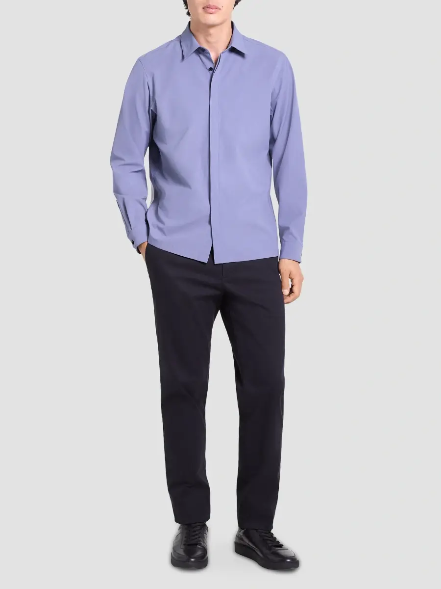 Theory Men's Motion Poplin Shirt | Thumbnail 2 Theory Men's Motion Poplin Shirt | Thumbnail 2