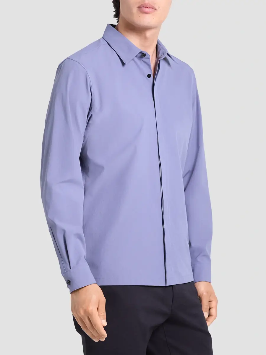 Theory Men's Motion Poplin Shirt | Thumbnail 4 Theory Men's Motion Poplin Shirt | Thumbnail 4