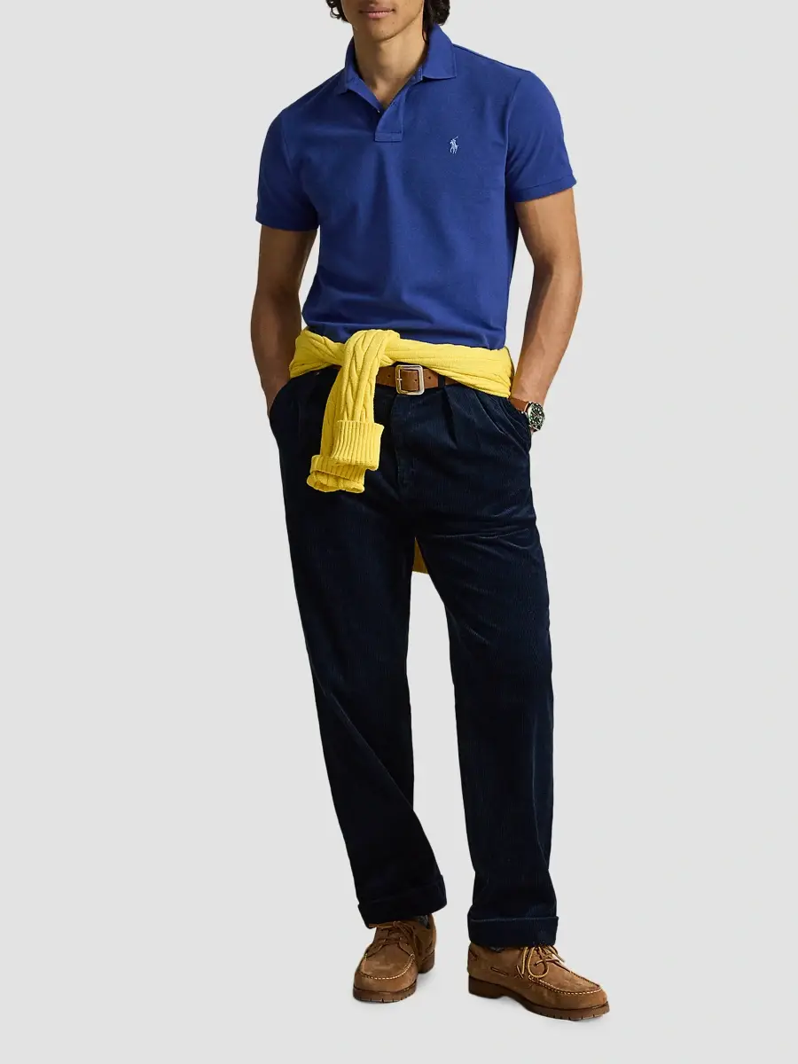 Polo Ralph Lauren Men's Cotton Mesh Polo Shirt | Thumbnail 2 Polo Ralph Lauren Men's Cotton Mesh Polo Shirt | Thumbnail 2