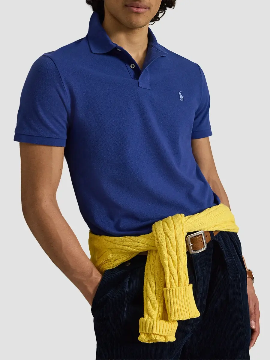 Polo Ralph Lauren Men's Cotton Mesh Polo Shirt | Thumbnail 6 Polo Ralph Lauren Men's Cotton Mesh Polo Shirt | Thumbnail 6