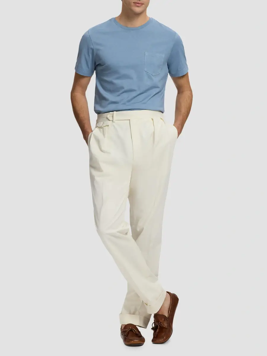 Ralph Lauren Purple Label Men's Garment-Dyed Cotton Pocket T-Shirt | Thumbnail 2