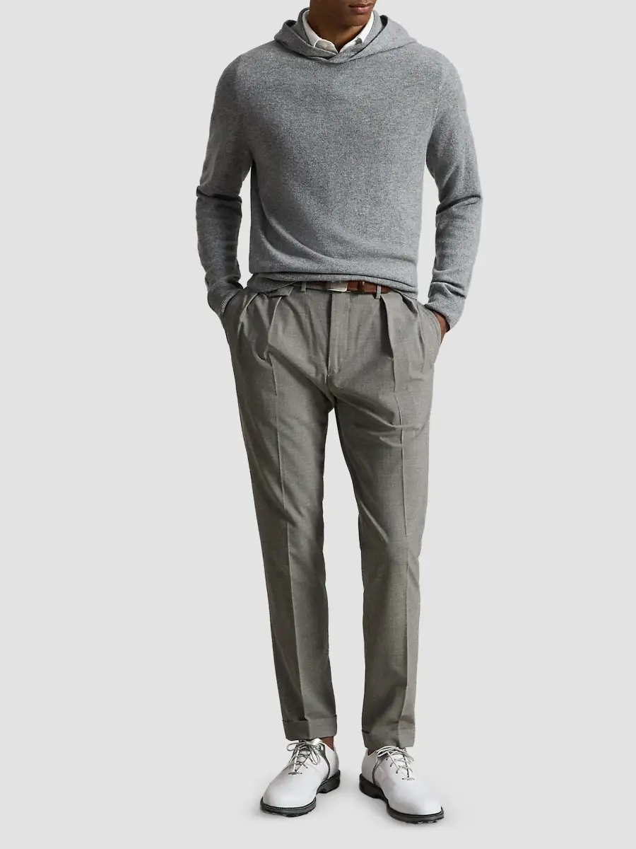 Polo Ralph Lauren Men's Washable Cashmere Knit Hoodie | Thumbnail 2 Polo Ralph Lauren Men's Washable Cashmere Knit Hoodie | Thumbnail 2