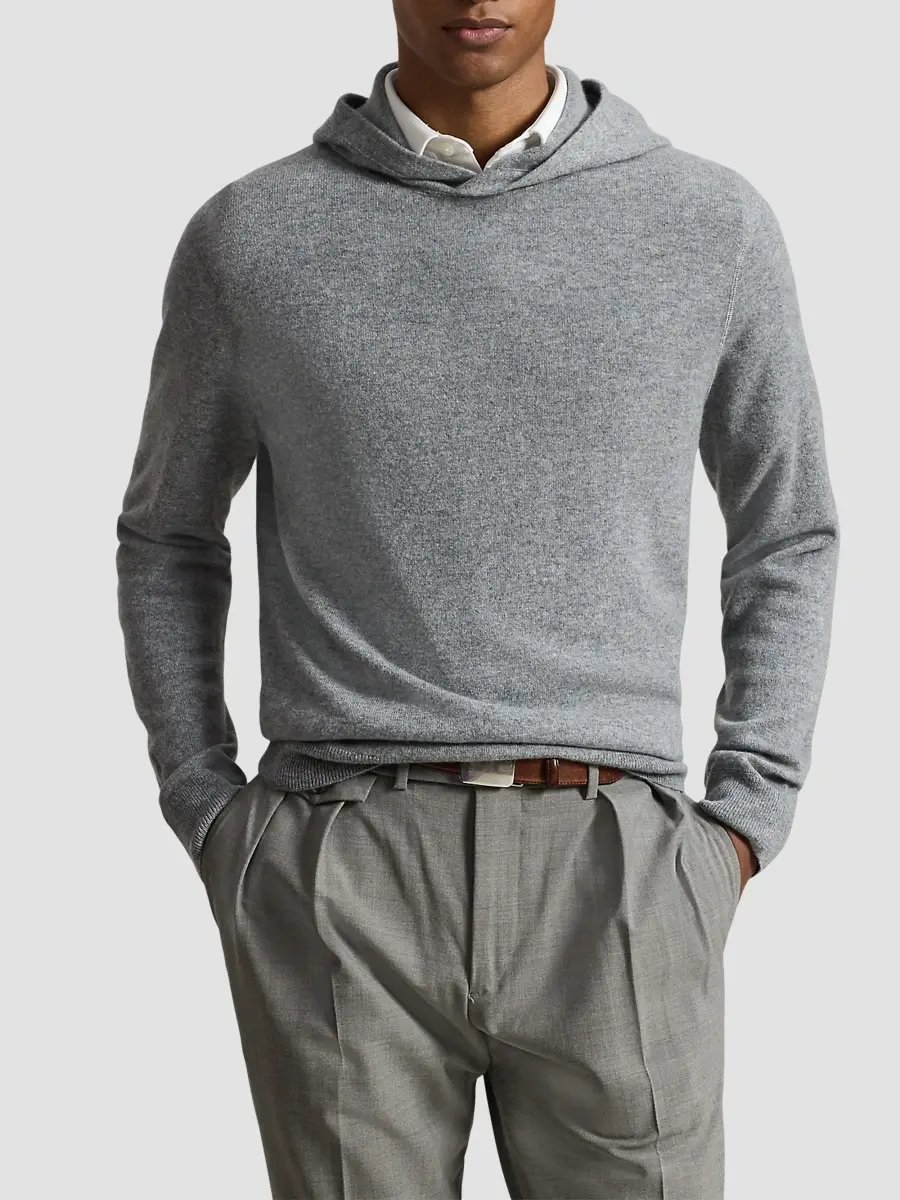Polo Ralph Lauren Men's Washable Cashmere Knit Hoodie | Thumbnail 4 Polo Ralph Lauren Men's Washable Cashmere Knit Hoodie | Thumbnail 4