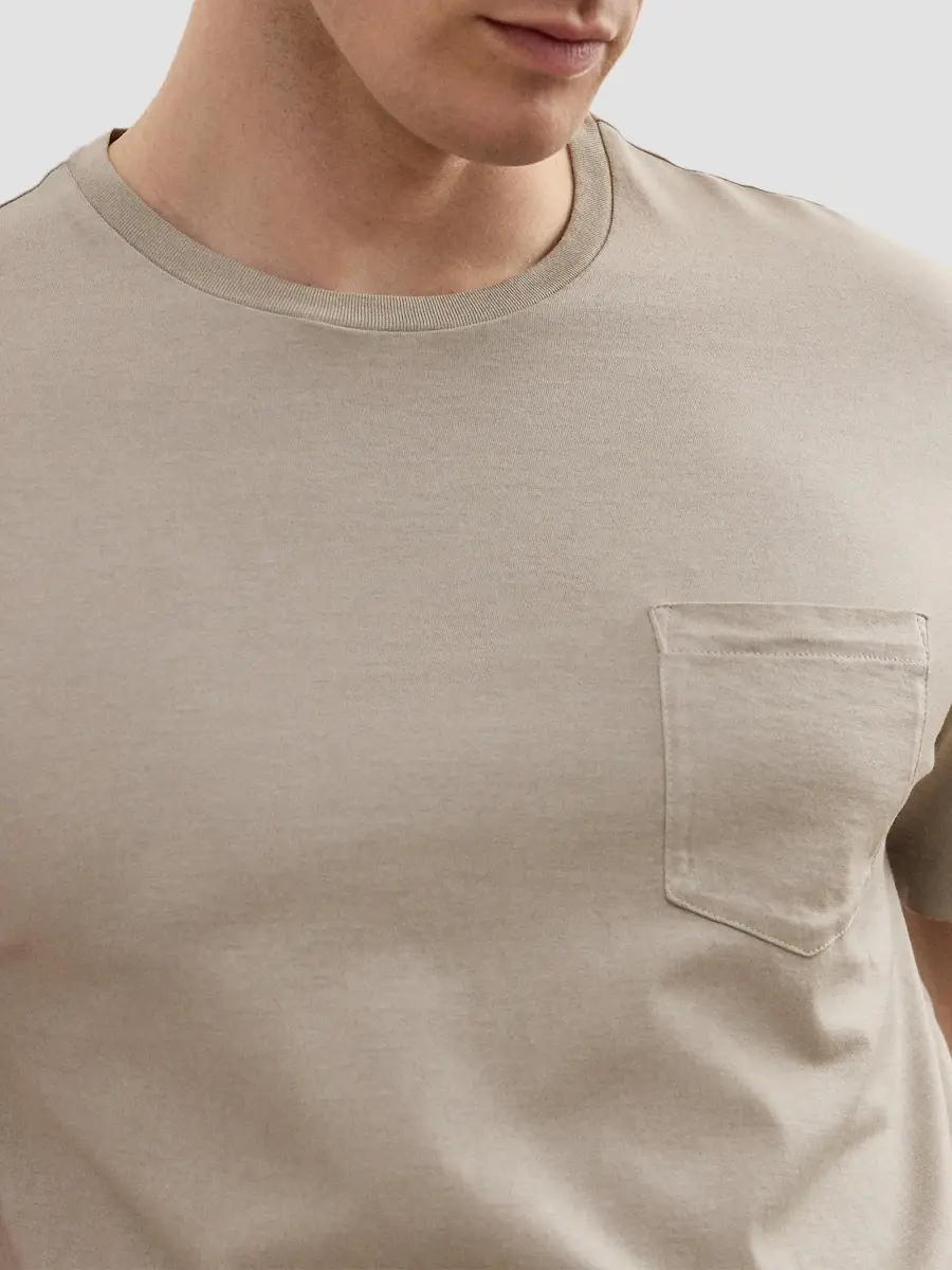 Ralph Lauren Purple Label Men's Garment-Dyed Cotton Pocket T-Shirt | Thumbnail 5