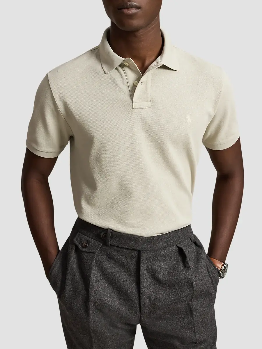 Polo Ralph Lauren Men's Cotton Mesh Polo Shirt | Thumbnail 4 Polo Ralph Lauren Men's Cotton Mesh Polo Shirt | Thumbnail 4