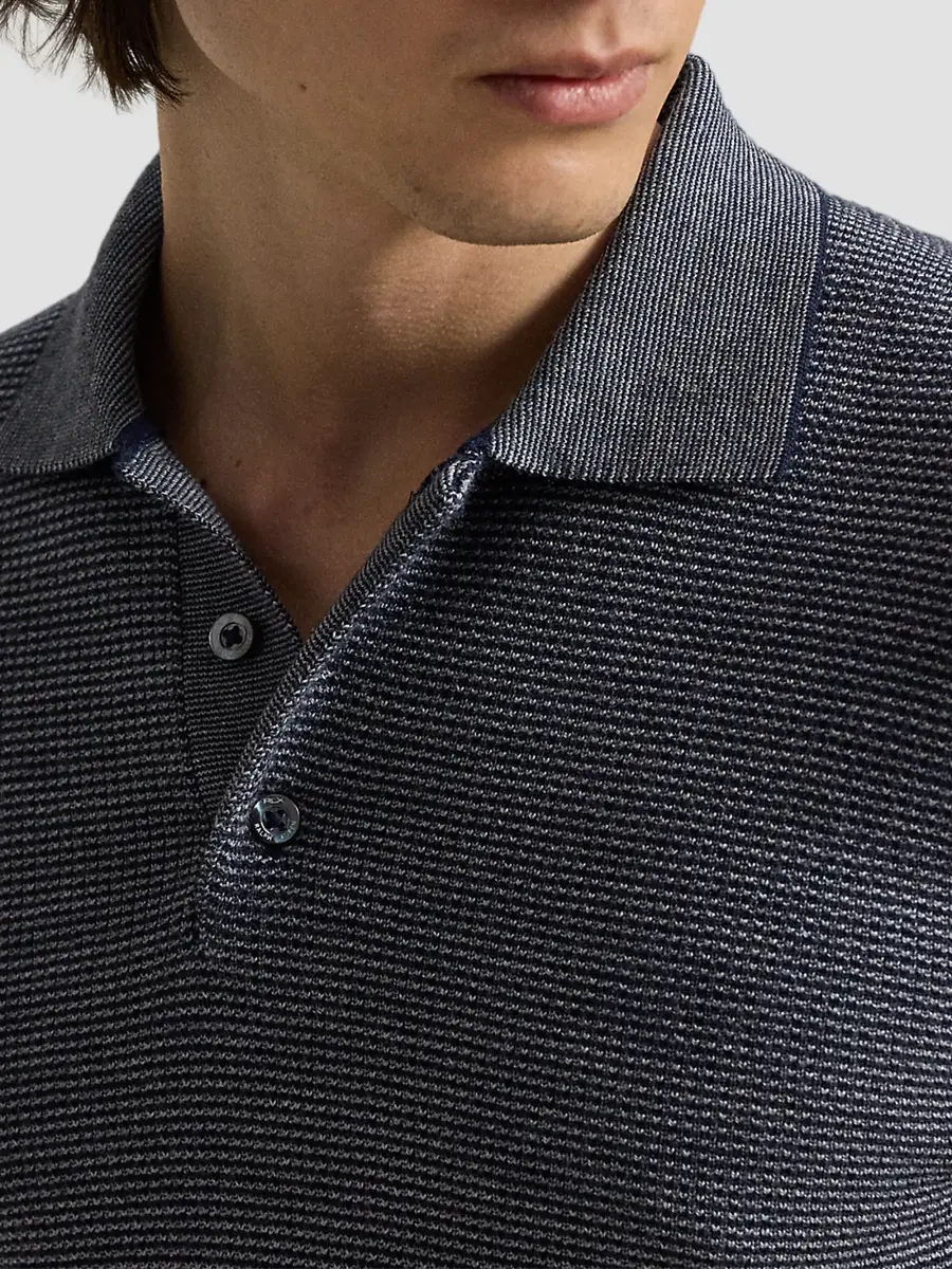 Polo Ralph Lauren Men's Striped Performance Wool-Blend Polo Sweater | Thumbnail 5 Polo Ralph Lauren Men's Striped Performance Wool-Blend Polo Sweater | Thumbnail 5