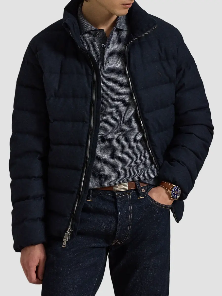 Polo Ralph Lauren Men's Striped Performance Wool-Blend Polo Sweater | Thumbnail 6 Polo Ralph Lauren Men's Striped Performance Wool-Blend Polo Sweater | Thumbnail 6