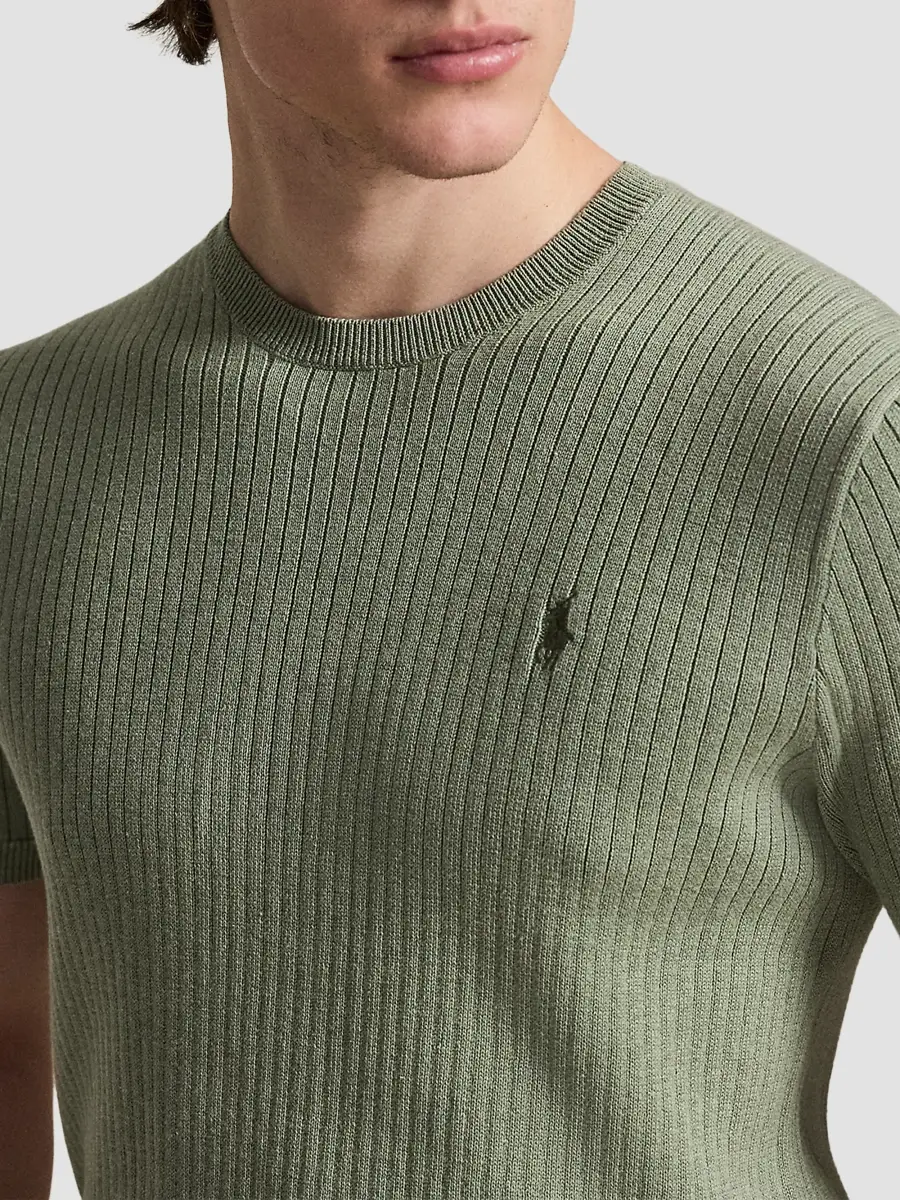 Polo Ralph Lauren Men's Crewneck Cotton Interlock Short-Sleeve Sweater | Thumbnail 5 Polo Ralph Lauren Men's Crewneck Cotton Interlock Short-Sleeve Sweater | Thumbnail 5