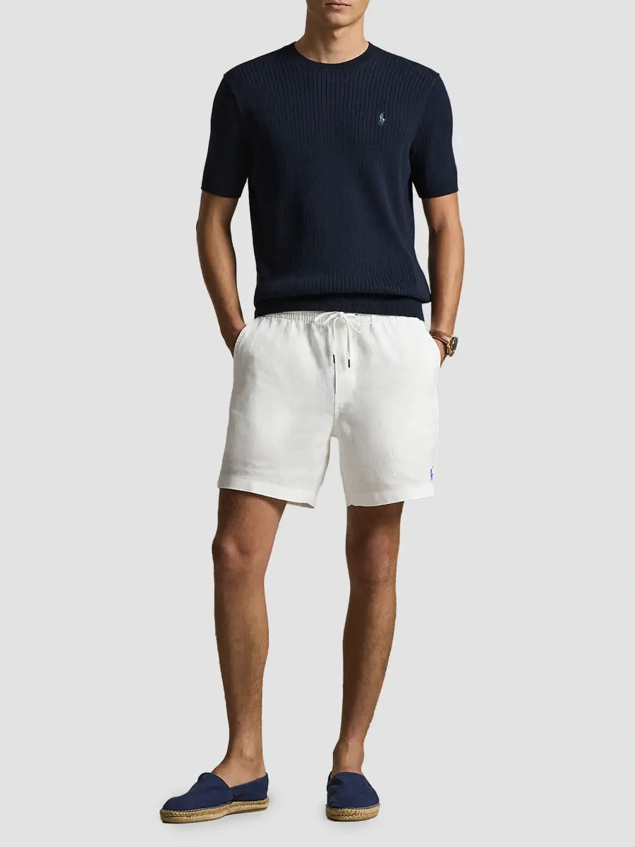 Polo Ralph Lauren Men's Crewneck Cotton Interlock Short-Sleeve Sweater | Thumbnail 2 Polo Ralph Lauren Men's Crewneck Cotton Interlock Short-Sleeve Sweater | Thumbnail 2