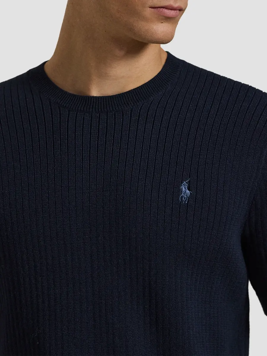 Polo Ralph Lauren Men's Crewneck Cotton Interlock Short-Sleeve Sweater | Thumbnail 5 Polo Ralph Lauren Men's Crewneck Cotton Interlock Short-Sleeve Sweater | Thumbnail 5