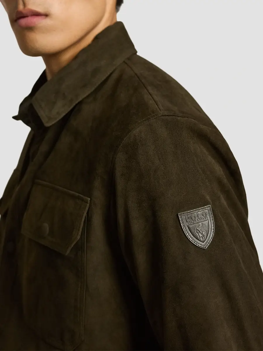Polo Ralph Lauren Men's Reversible Suede Taffeta Shirt Jacket | Thumbnail 5 Polo Ralph Lauren Men's Reversible Suede Taffeta Shirt Jacket | Thumbnail 5