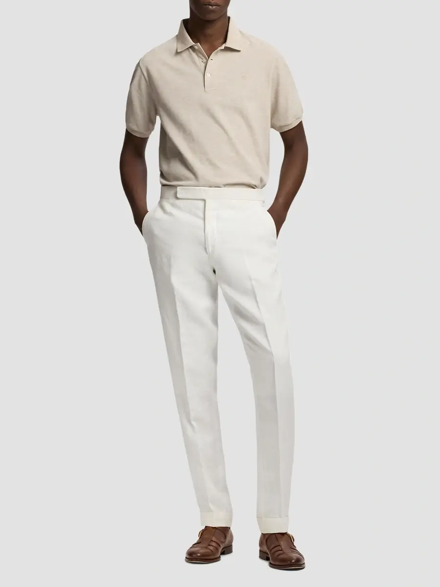 Ralph Lauren Purple Label Men's Cashmere-Blend Polo Shirt | Thumbnail 2