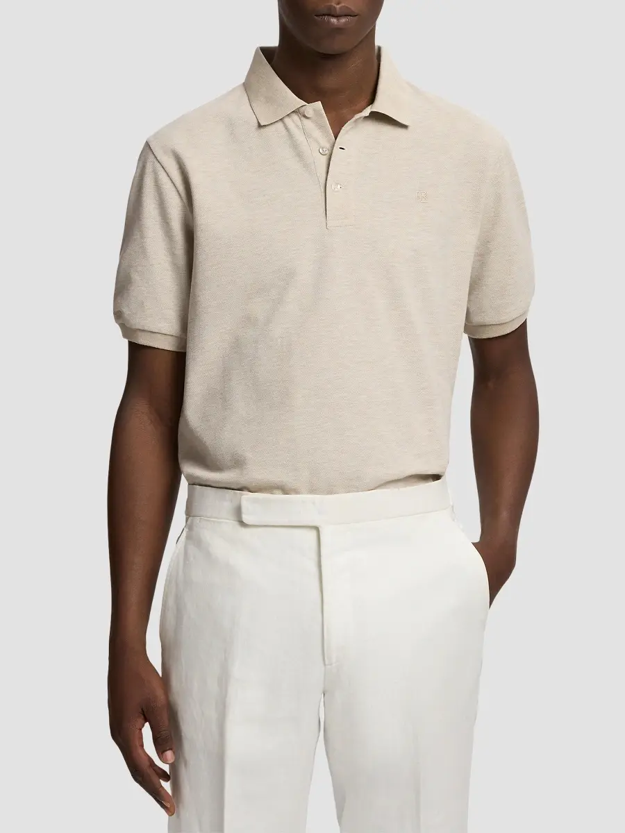 Ralph Lauren Purple Label Men's Cashmere-Blend Polo Shirt | Thumbnail 4