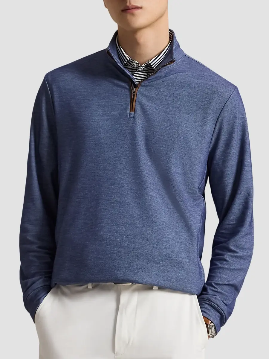 RLX Ralph Lauren Men's Golf Quarter-Zip Mesh Sweatshirt | Thumbnail 4