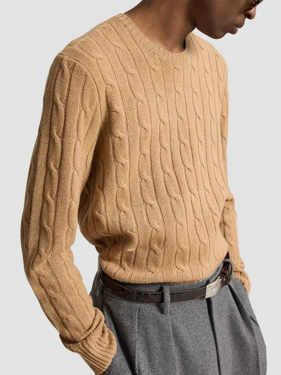 Polo Ralph Lauren Men's Cashmere Cable-Knit Sweater | Thumbnail 6